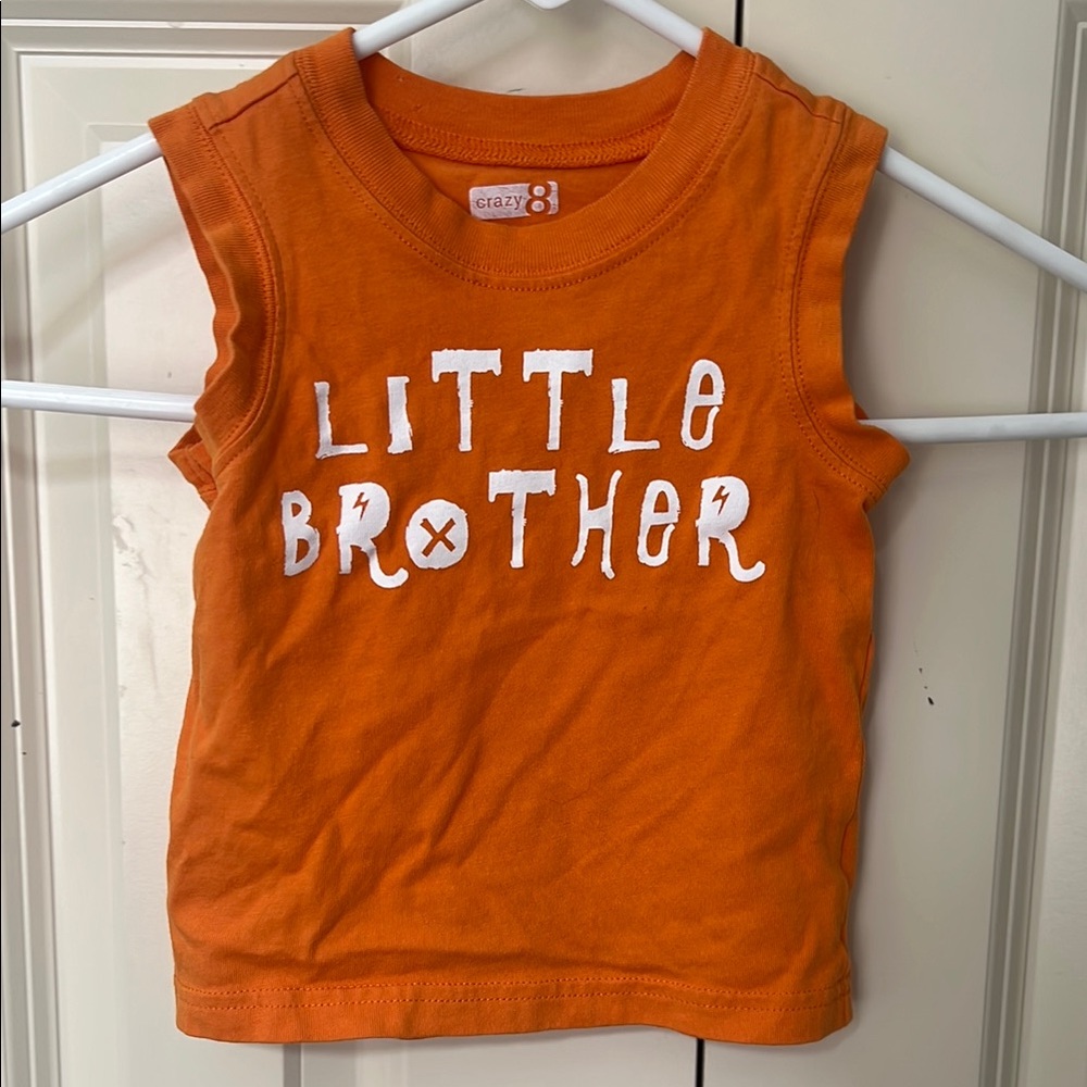 Crazy 8 Orange Little Brother Tank Top